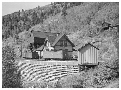Ophir Colorado Narrow Gauge Railroad Station 1940 Image