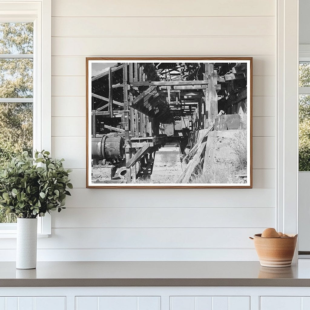 Telluride Colorado Abandoned Gold Mill Construction 1940