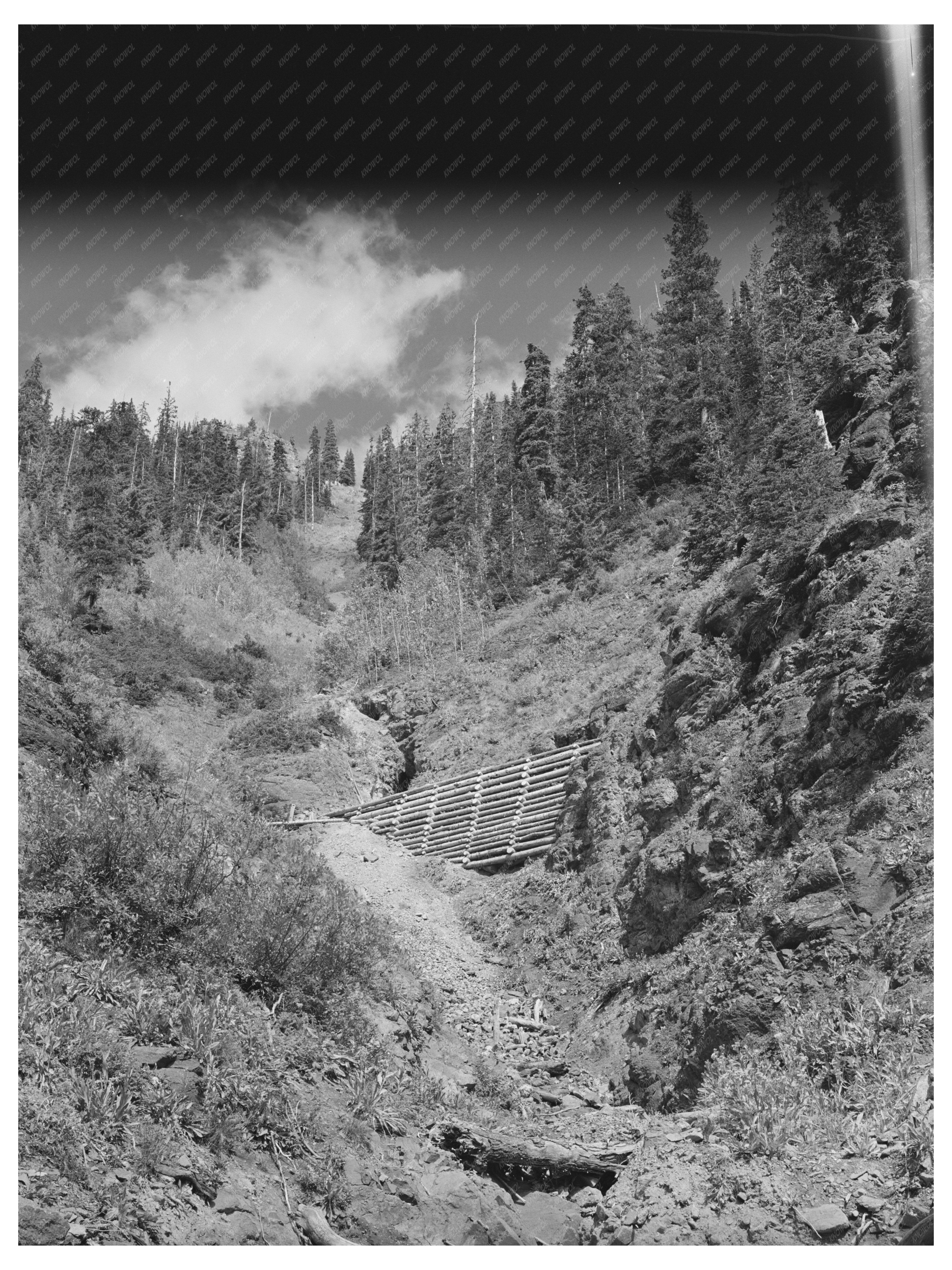 Telluride Colorado Mining Tunnel Platform September 1940