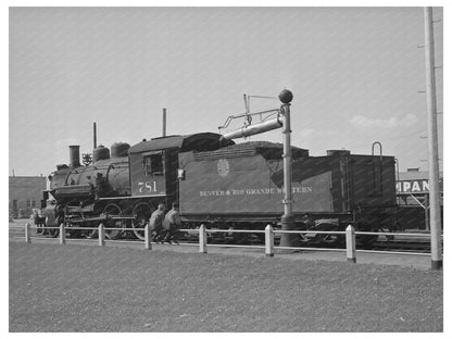 D. & R.G.W. Railroad Locomotive Montrose Colorado 1940