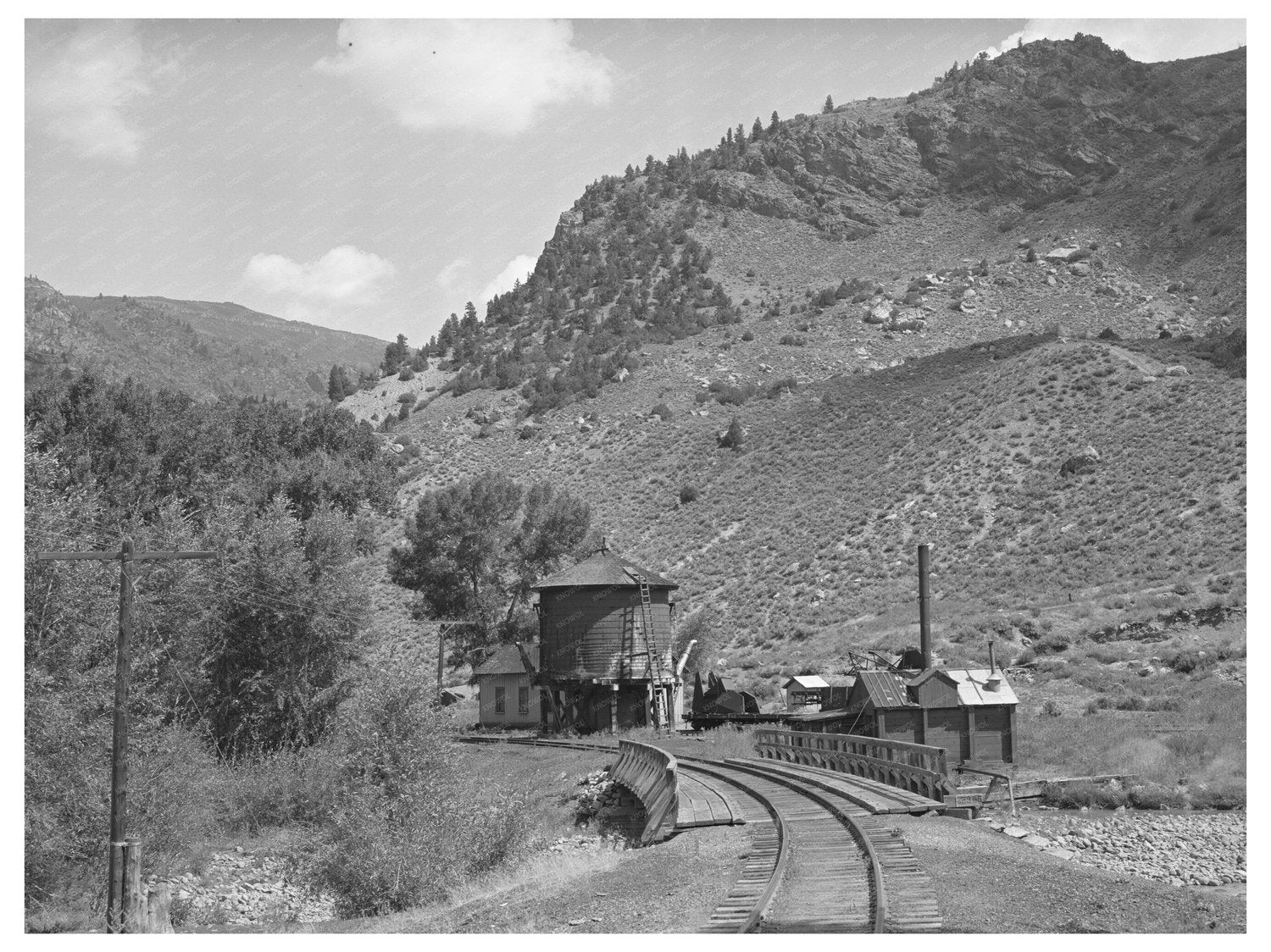 Cimarron Colorado Railroad Station September 1940 Image