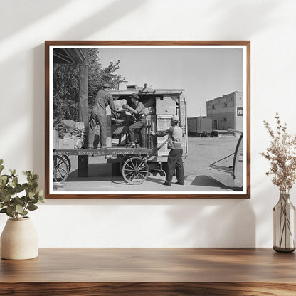 Montrose Colorado 1940 Package Loading for Narrow Gauge Railroad