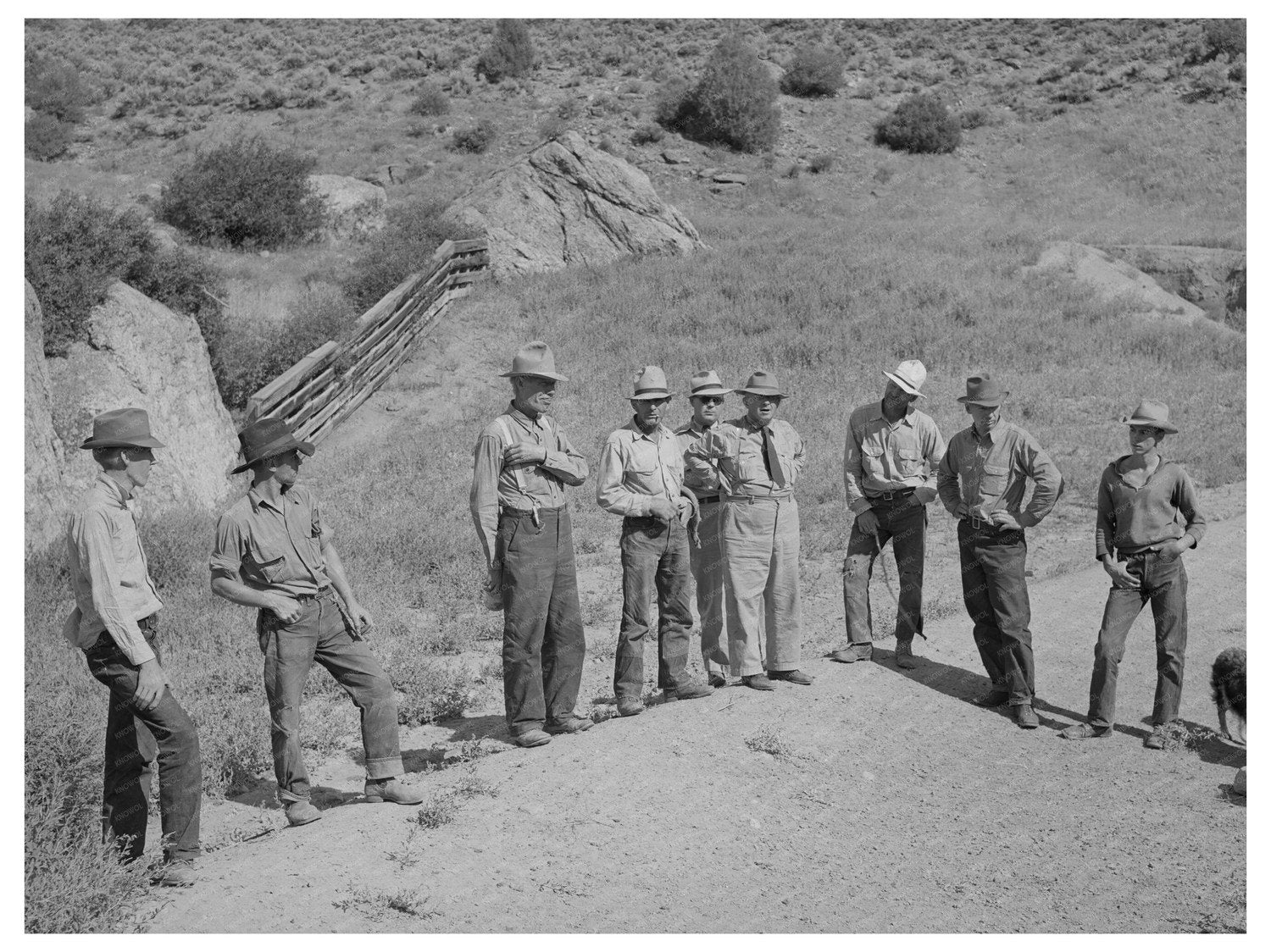 Sheepmen in Cimarron Colorado September 1940