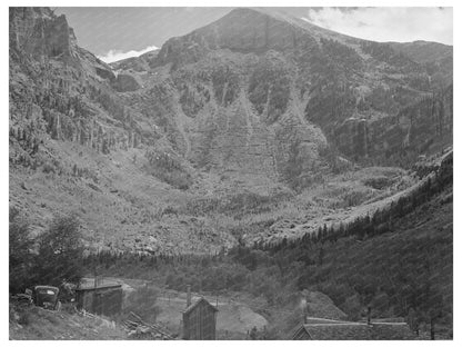 Telluride Colorado Mountain Valley Road and Bridal Veil Falls 1940