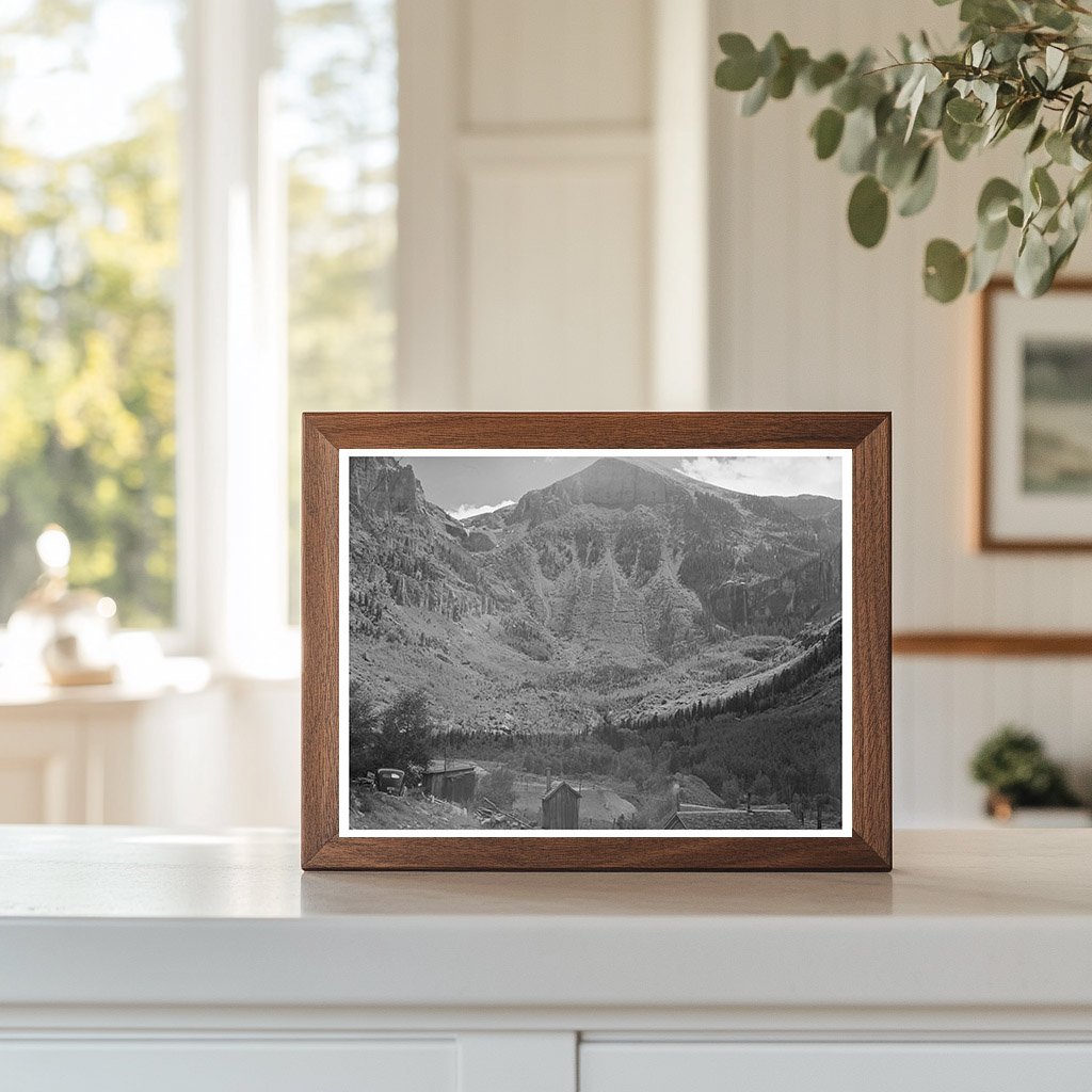 Telluride Colorado Mountain Valley Road and Bridal Veil Falls 1940