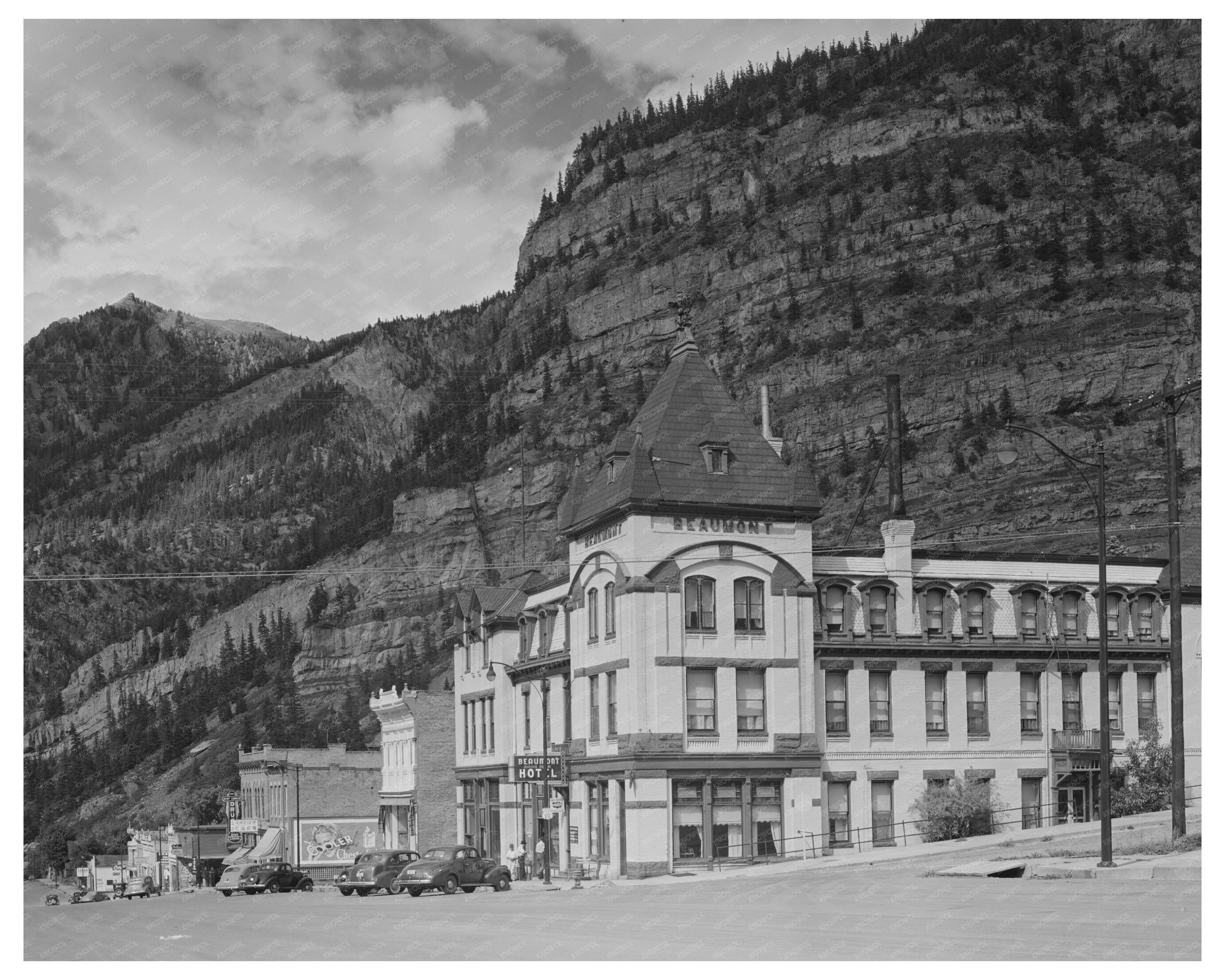 Main Street Ouray Colorado September 1940 Vintage Photo