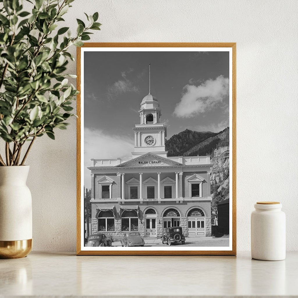 Walsh Library Ouray Colorado September 1940 Vintage Photo