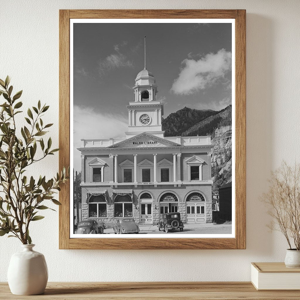 Walsh Library Ouray Colorado September 1940 Vintage Photo