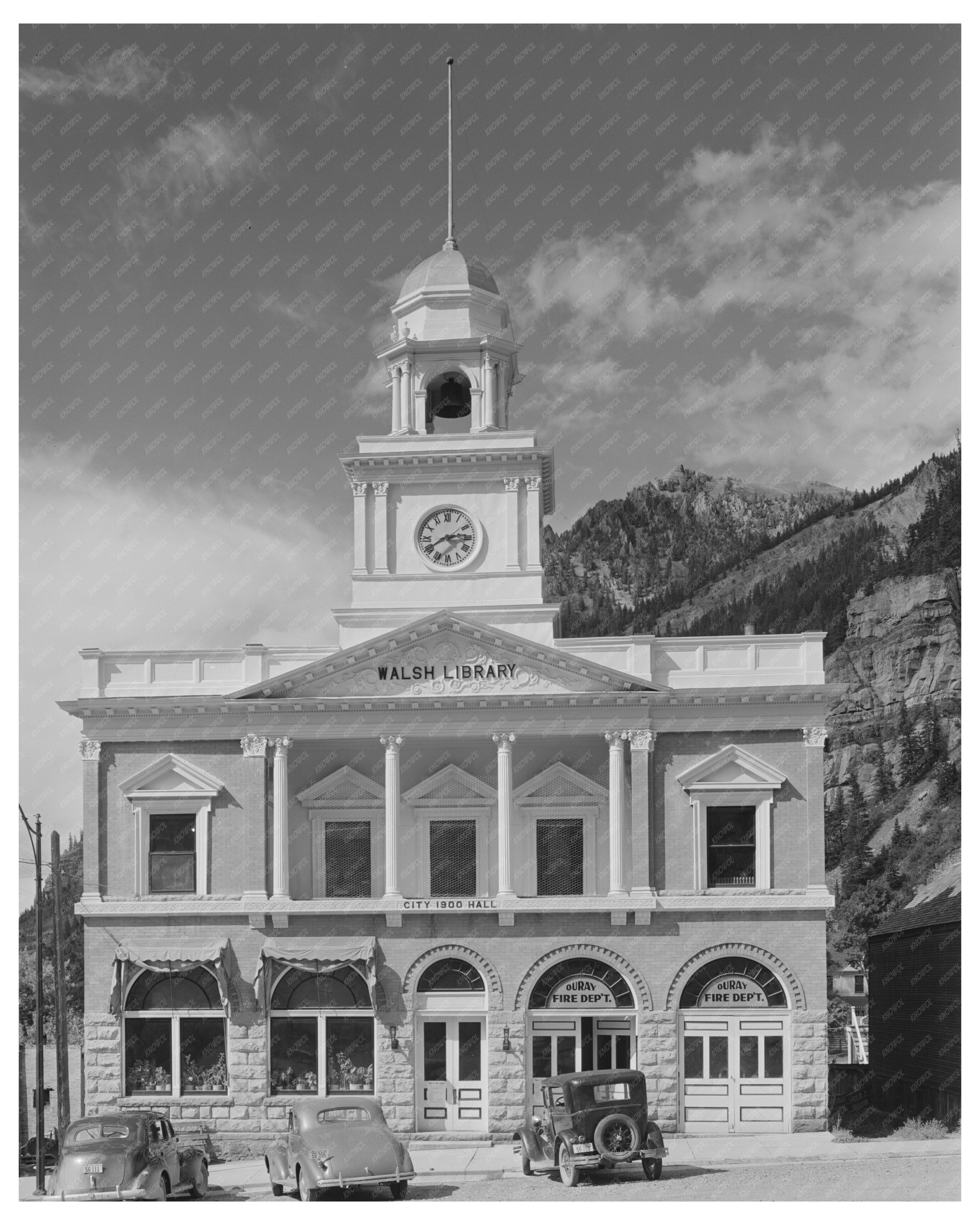 Ouray Colorado Scene September 1940 Vintage Photograph