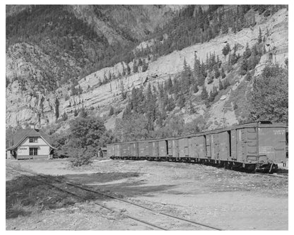 Denver and Rio Grande Railroad Station Ouray Colorado 1940