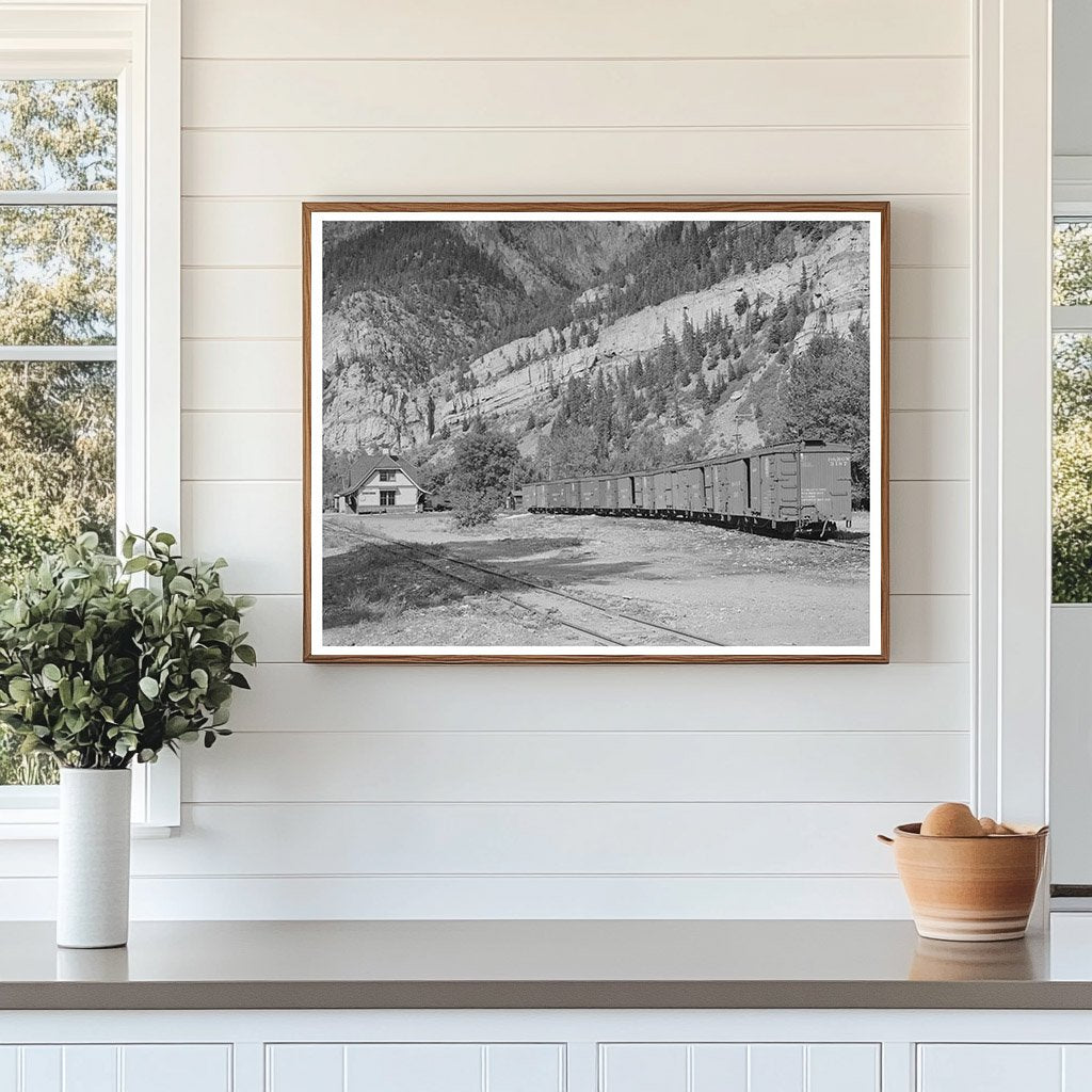 Ouray Colorado D. & R.G.W. Railroad Station 1940