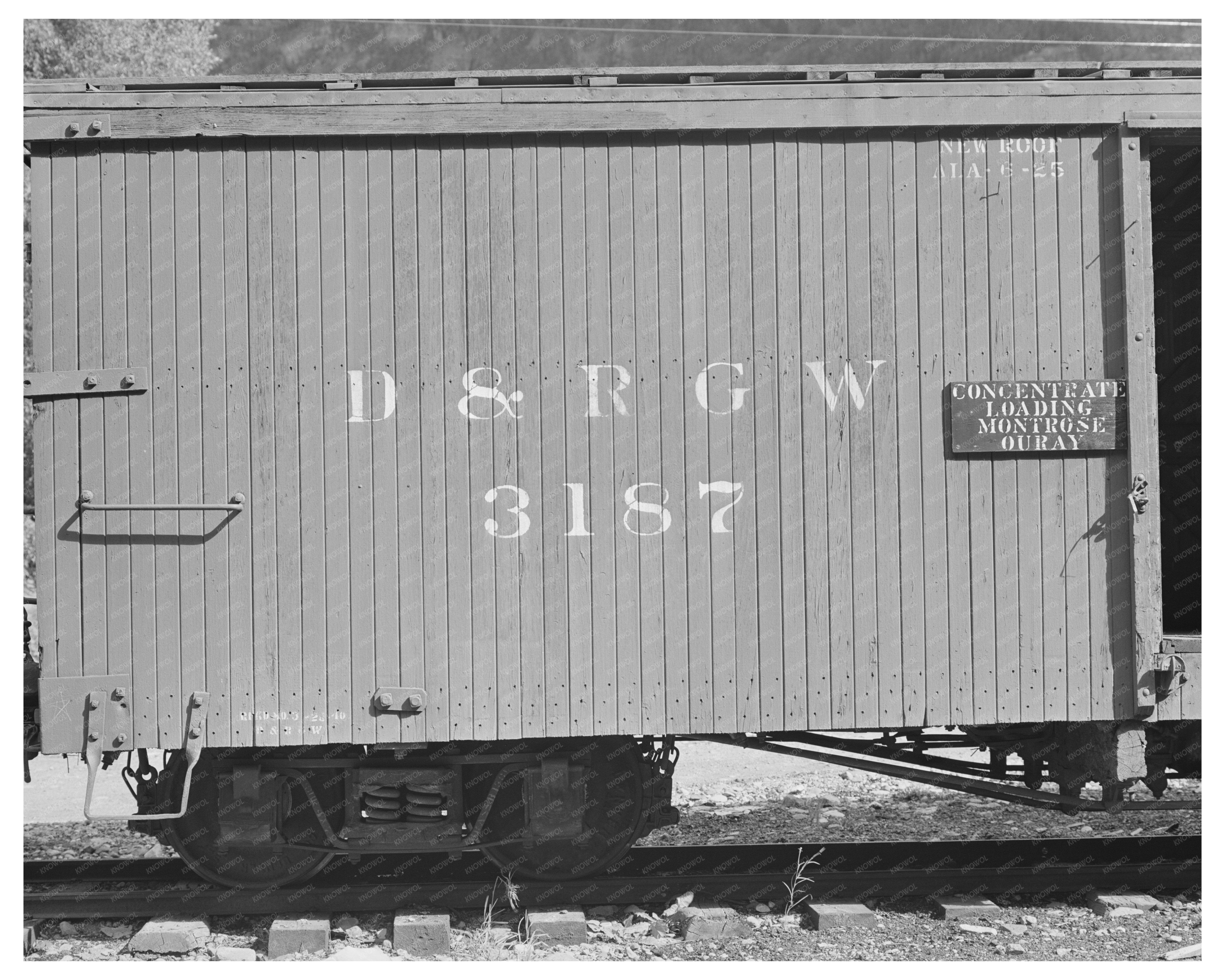 Freight Car for Gold Ore Concentrates Ouray Colorado 1940
