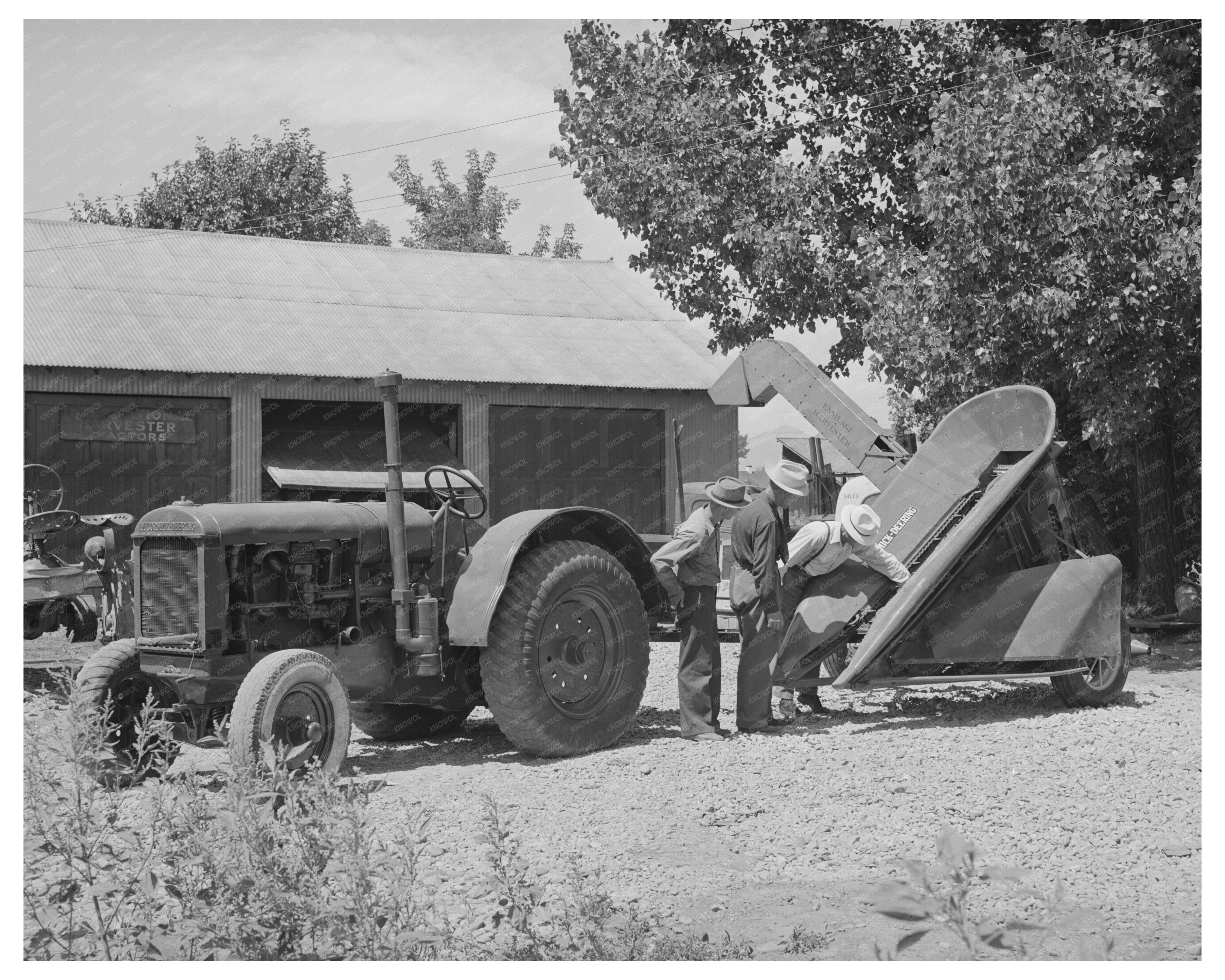 Vintage Tractor and Corn Machinery Preston Idaho 1940