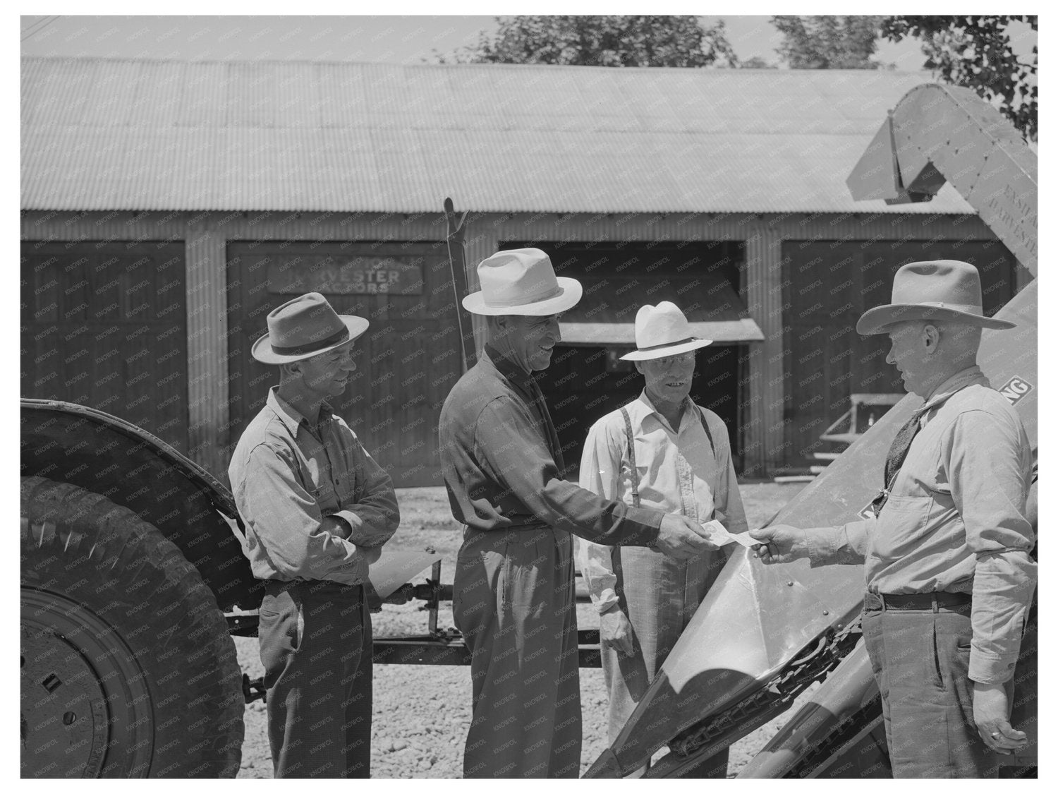 Cornish Machinery Cooperative Check Presentation 1940