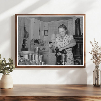 Mrs. Christiansen Canning Food in Utah September 1940