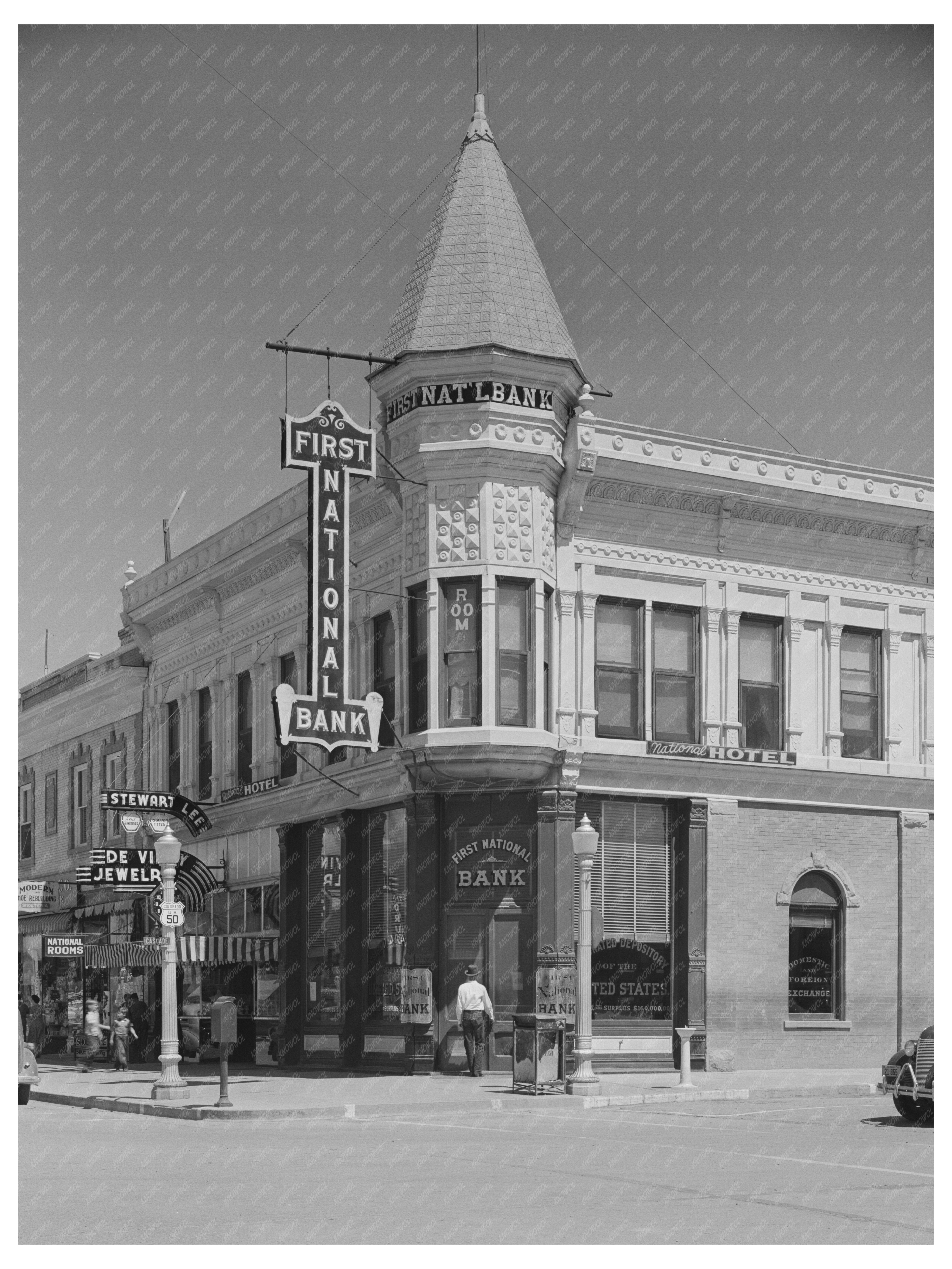 Montrose Colorado Bank Vintage Photo September 1940