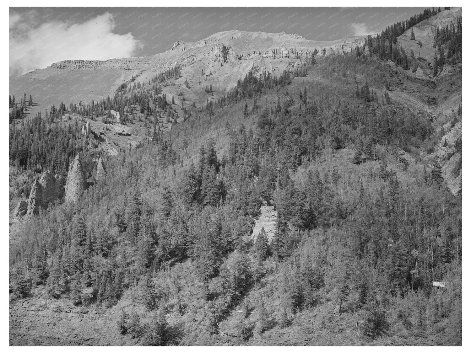 Telluride Colorado Landscape Above Timberline 1940