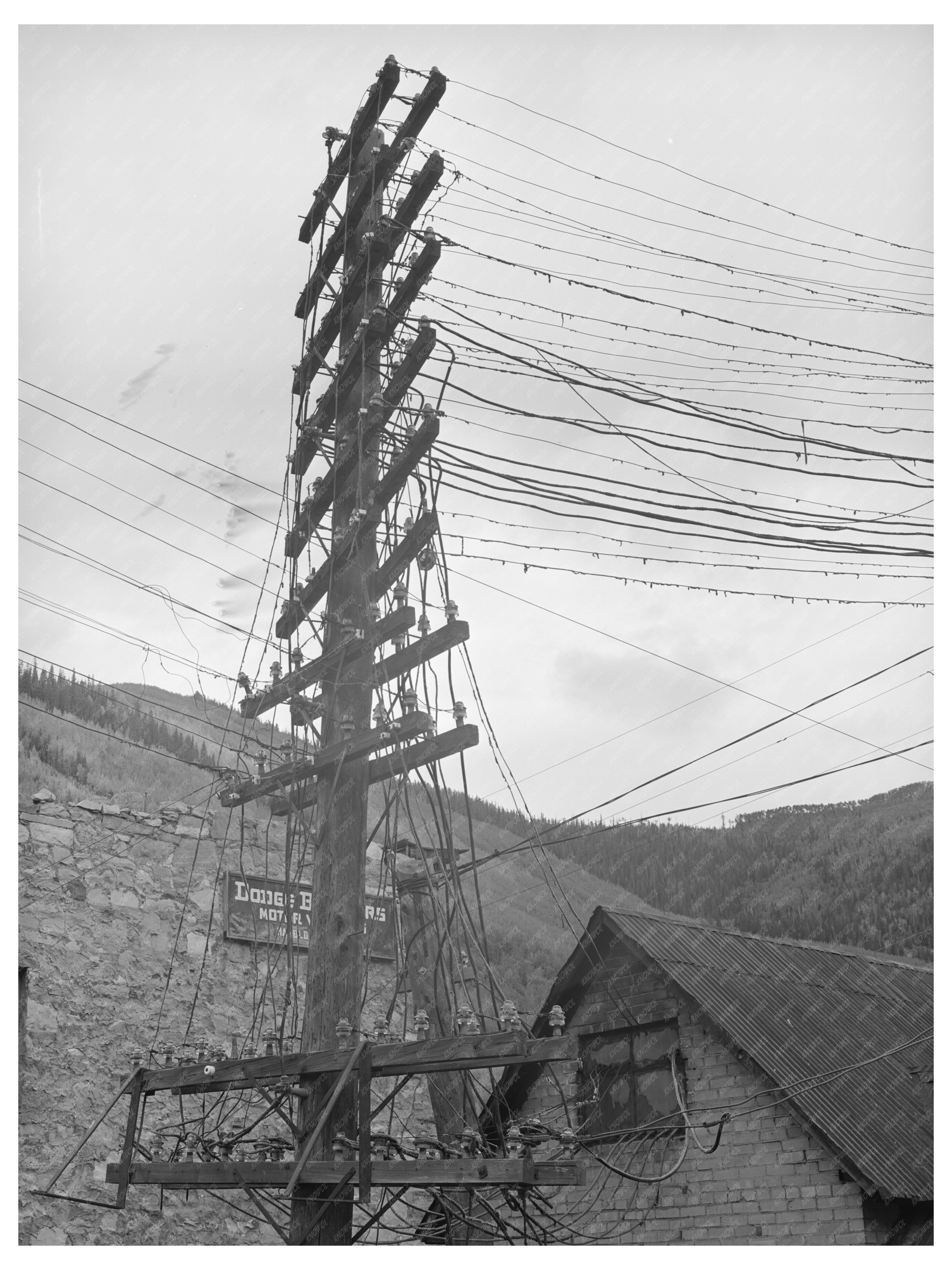 Electric Wiring in Telluride Colorado September 1940