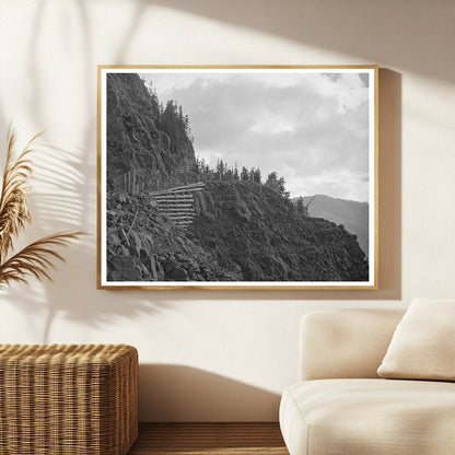 Mountain Road to Smugglers Mine Telluride Colorado 1940