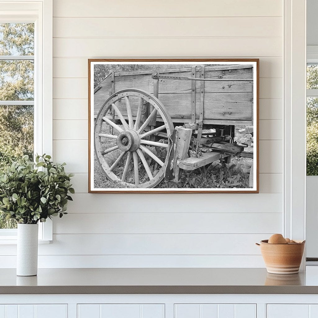 Wooden Ore Wagon Telluride Colorado 1940