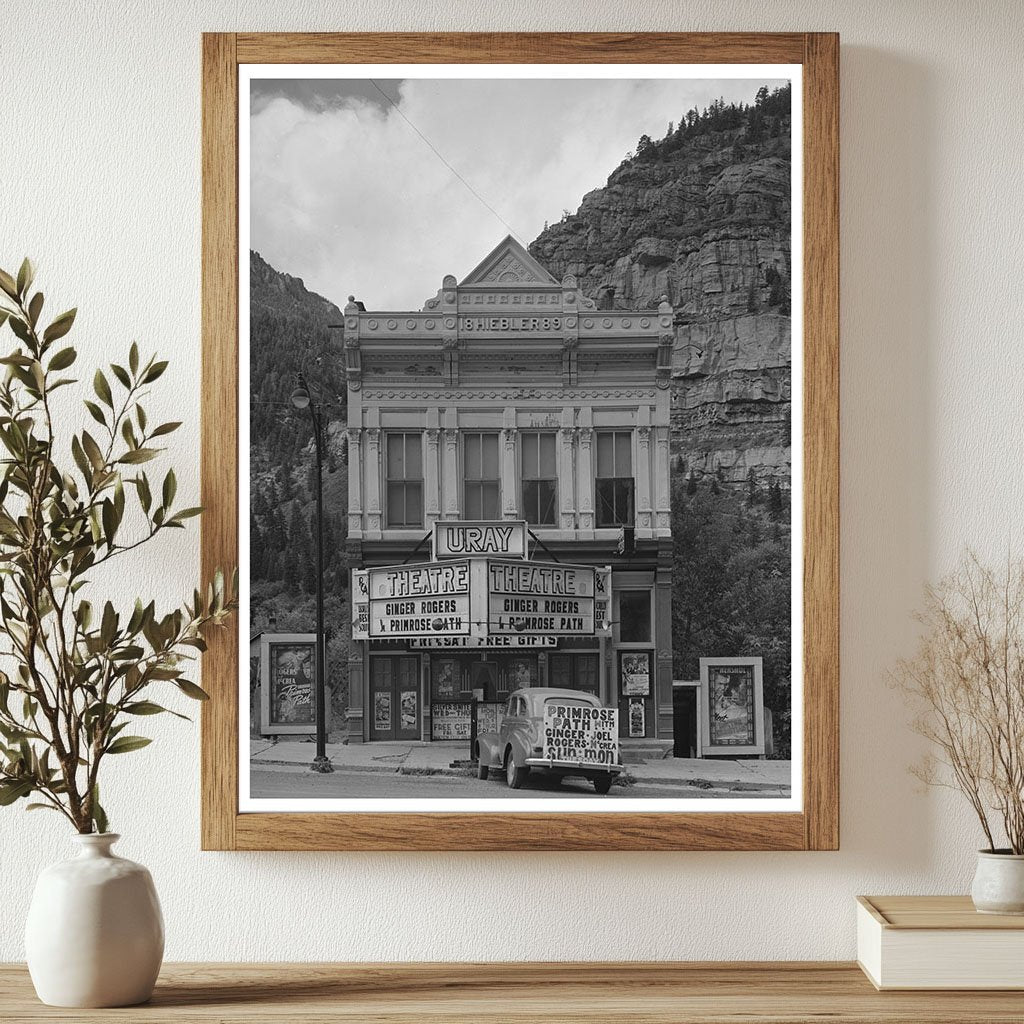 Ouray Colorado Theater Vintage Image September 1940