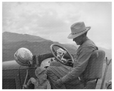 1940 Farmer and Son in Ouray County Colorado