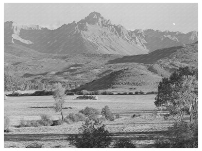 Mount Sneffels Mountain Valley Scene Ouray County 1940
