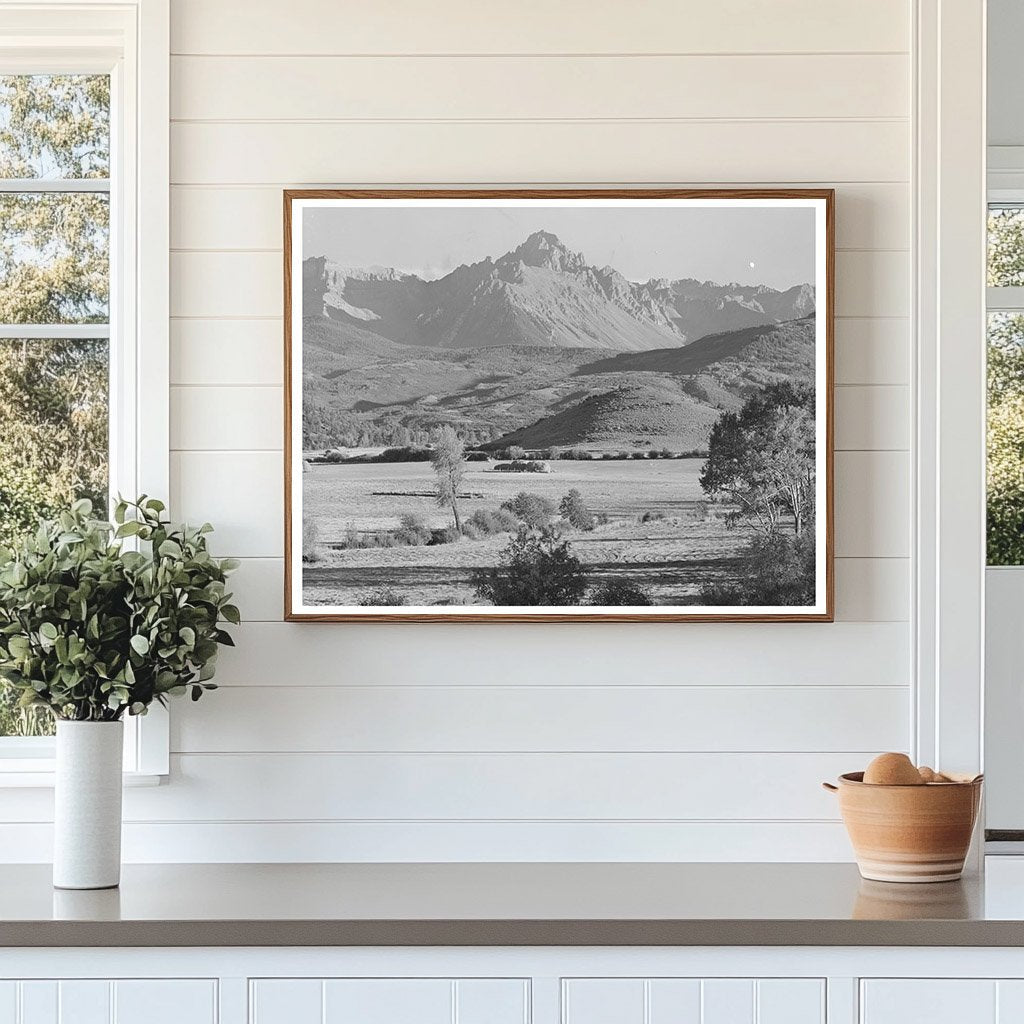 Mount Sneffels Mountain Valley Scene Ouray County 1940