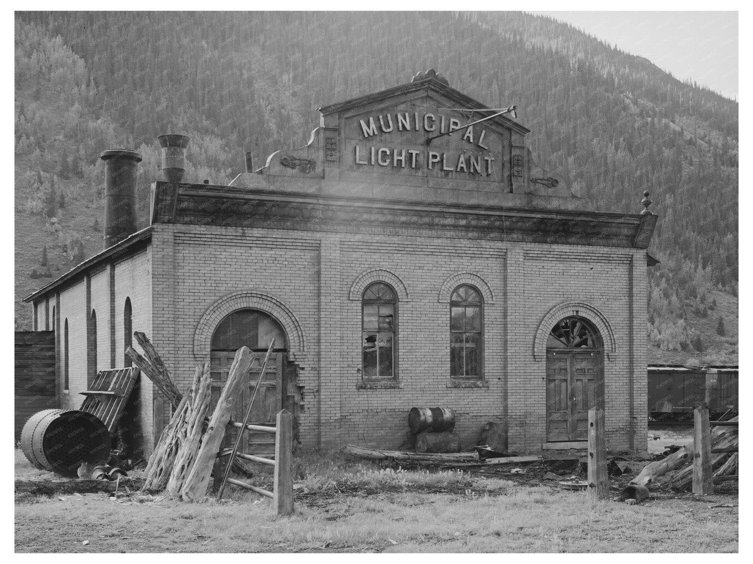 Vintage Light Plant in Silverton Colorado 1940