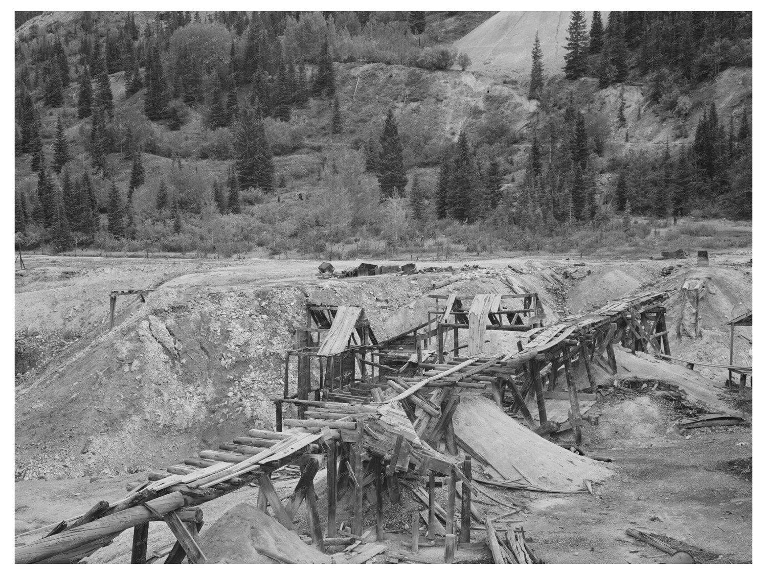 Abandoned Mine Detail San Juan County Colorado 1940
