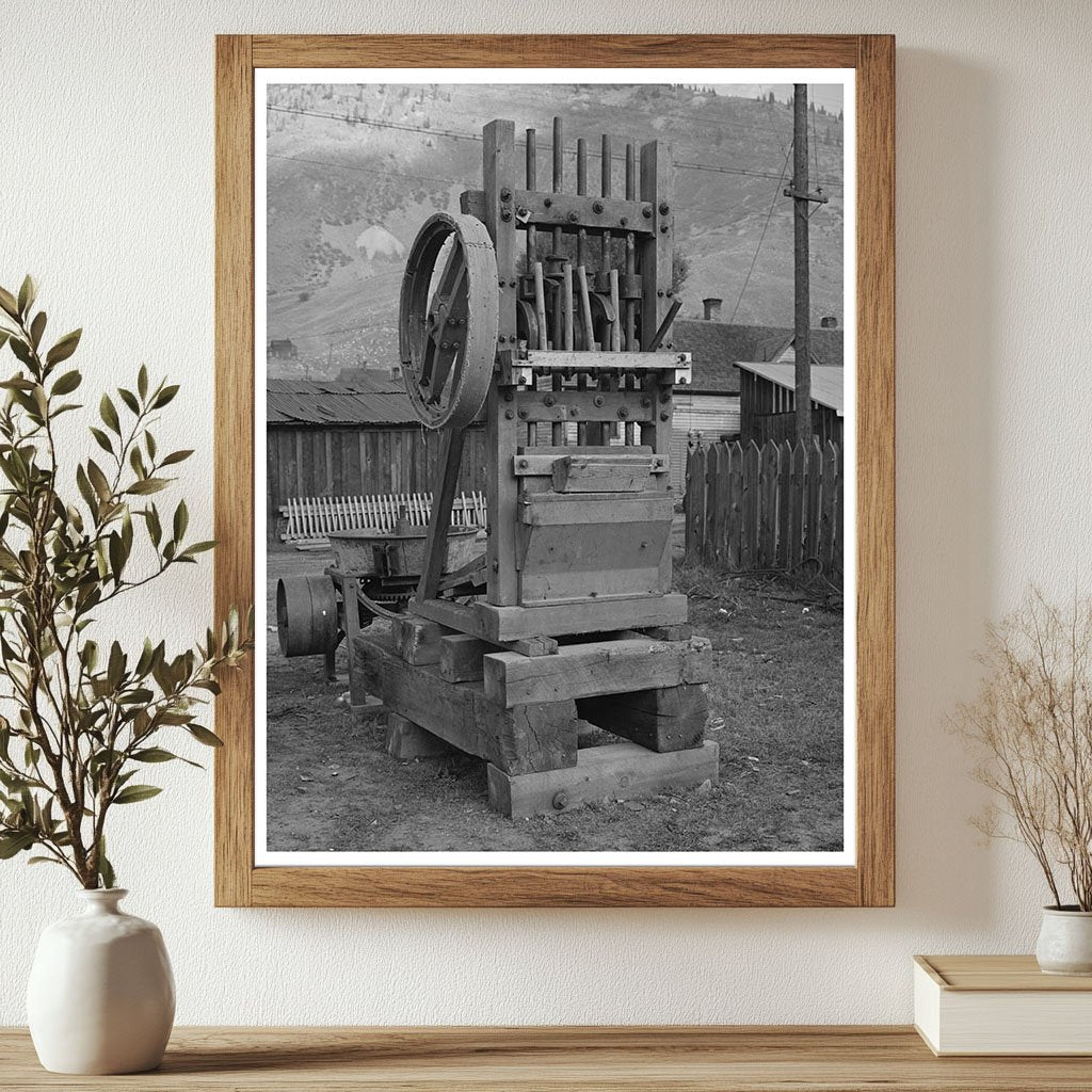 Vintage Ore Stamp Mill Silverton Colorado 1940