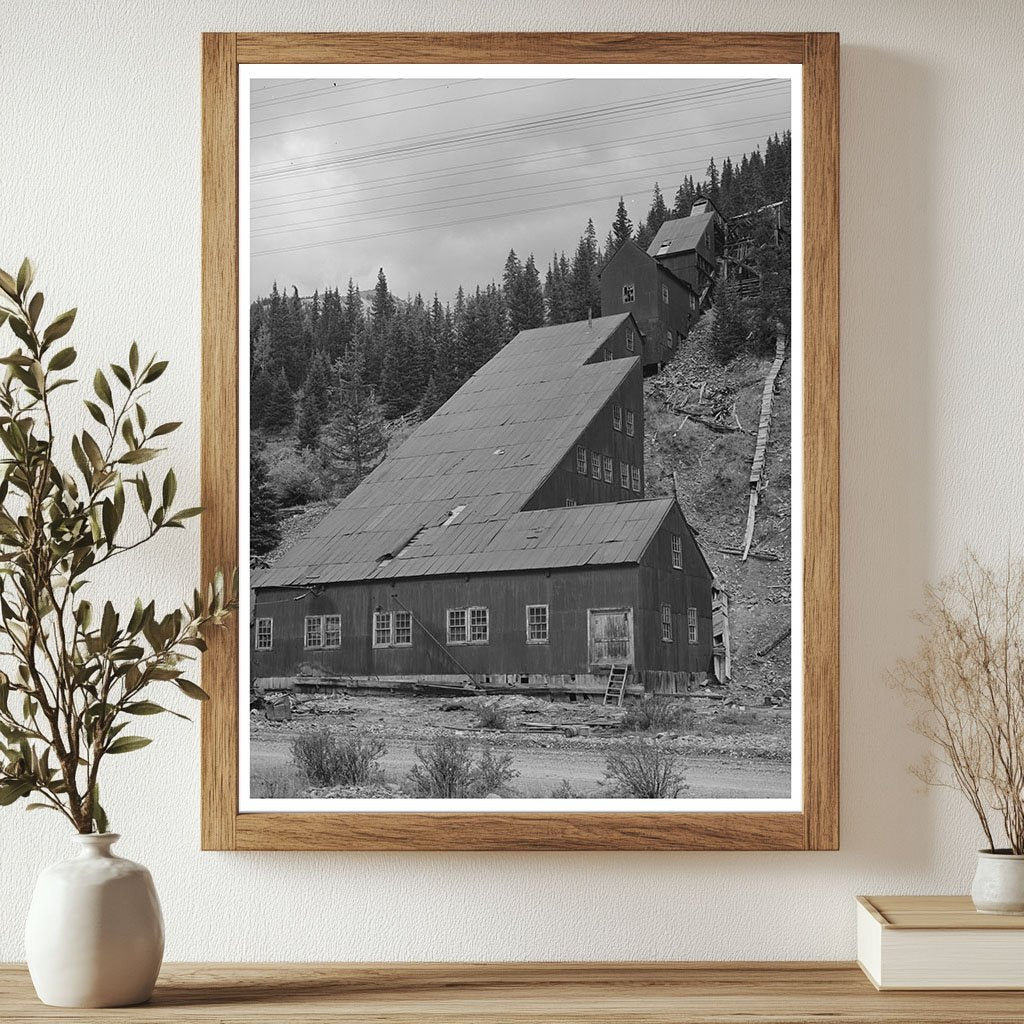 Vintage Gold Mill Remains San Juan County Colorado 1940