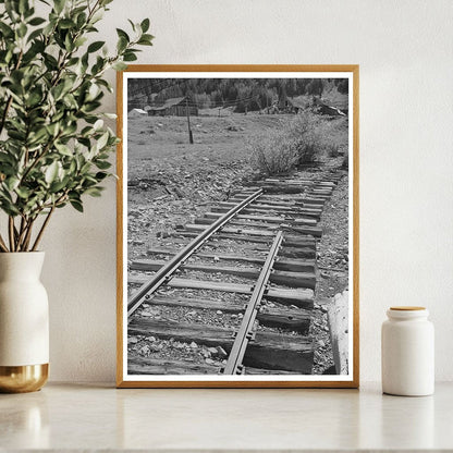 Abandoned Railroad Tracks to Deserted Mine San Juan County 1940