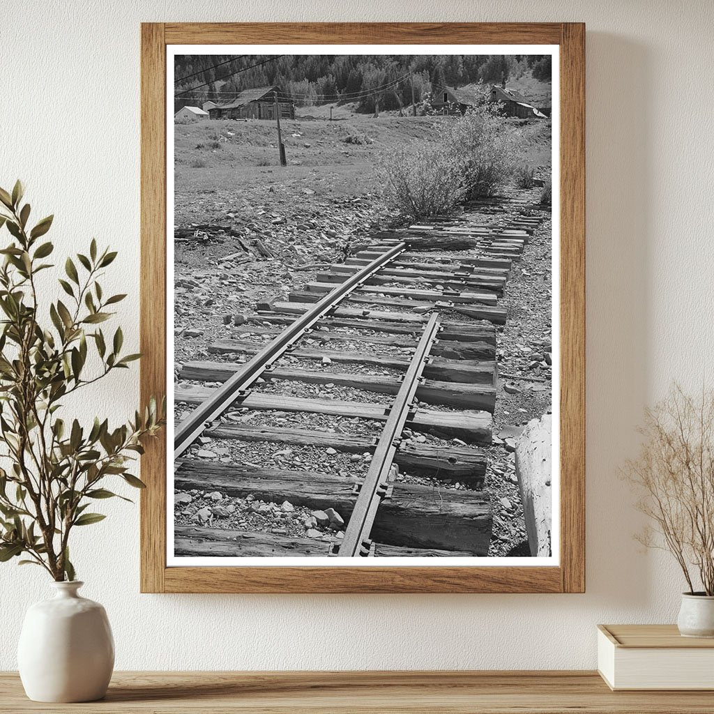 Abandoned Railroad Tracks to Deserted Mine San Juan County 1940