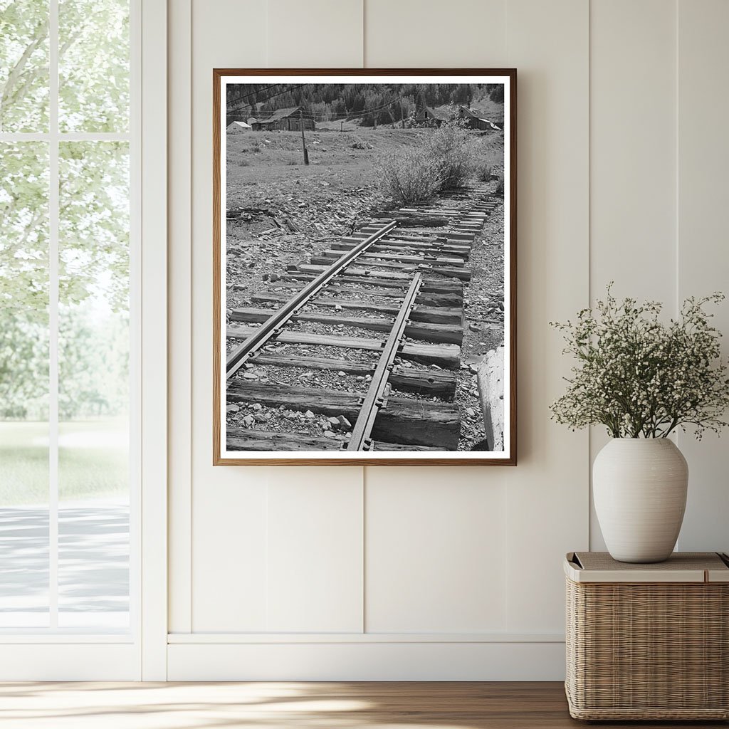 Abandoned Railroad Tracks to Deserted Mine San Juan County 1940