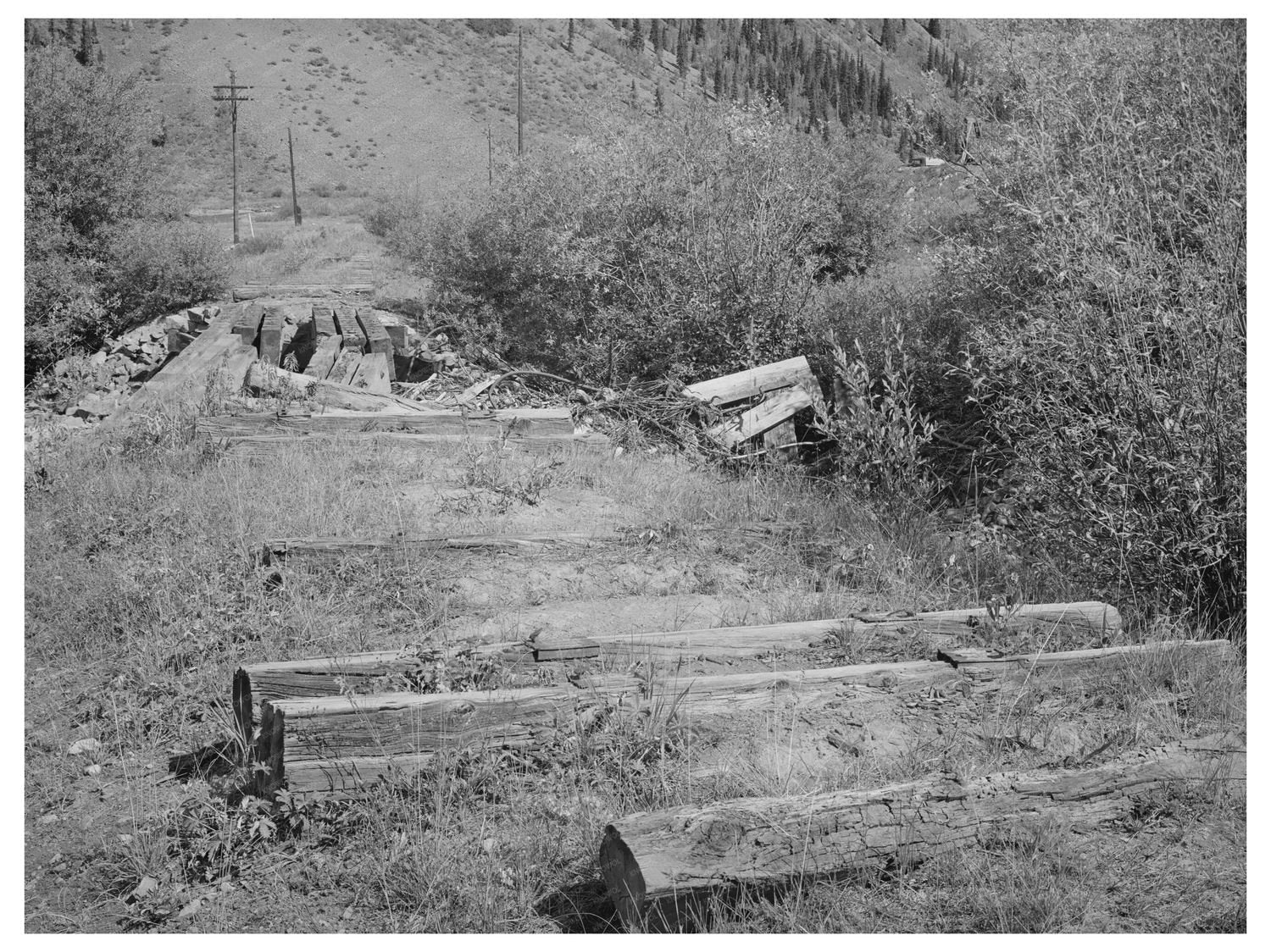 Abandoned Railroad Ties San Juan County Colorado 1940