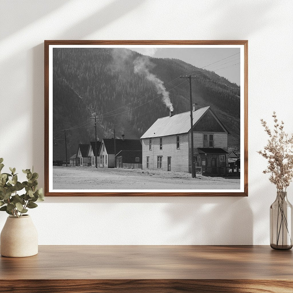 Silverton Colorado Houses in Morning Light September 1940