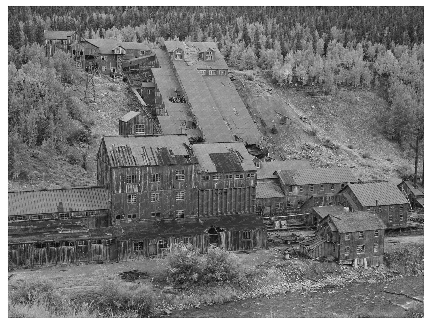 Abandoned Gold Mill in San Juan County Colorado 1940