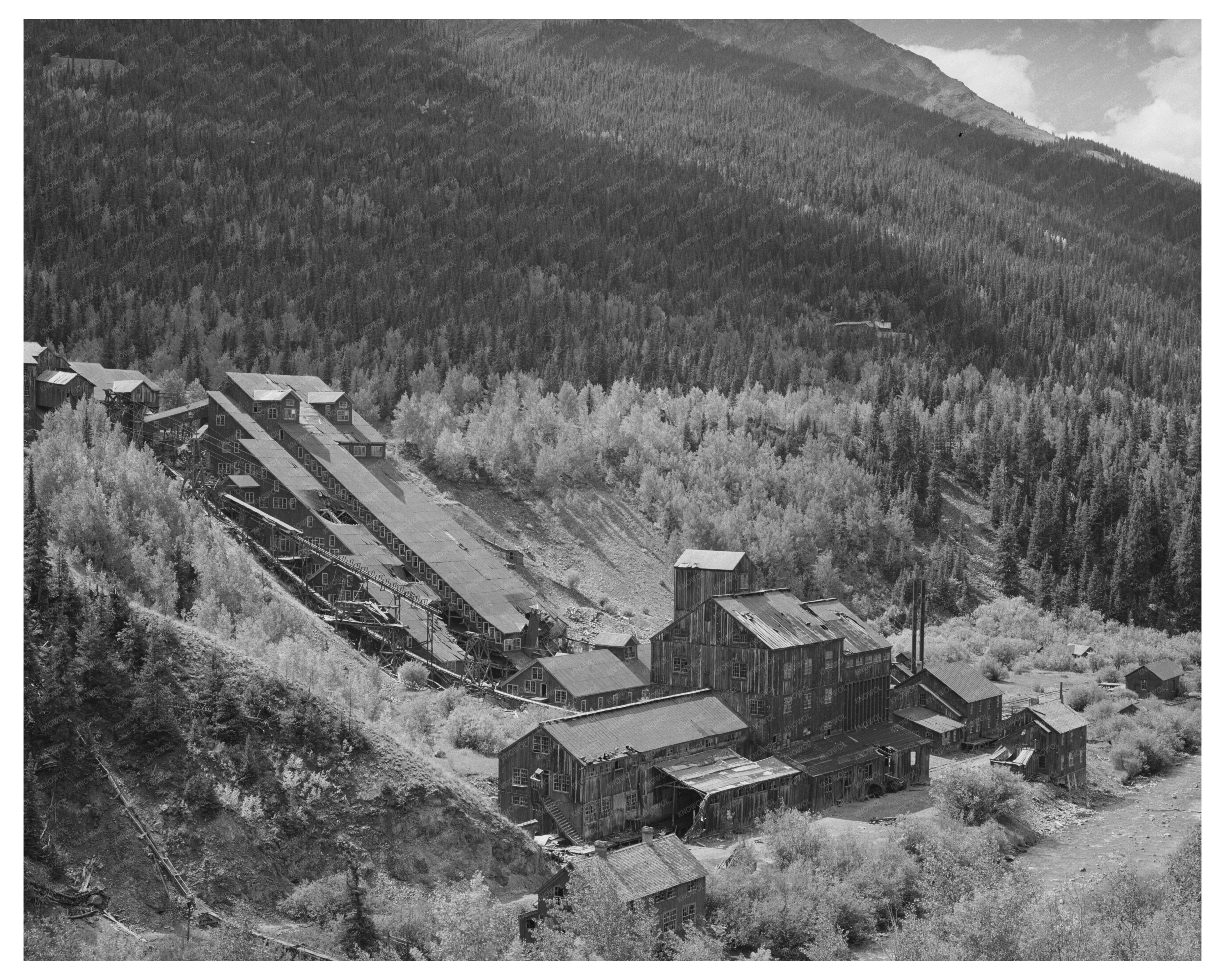 Abandoned Mill in Silverton Colorado September 1940