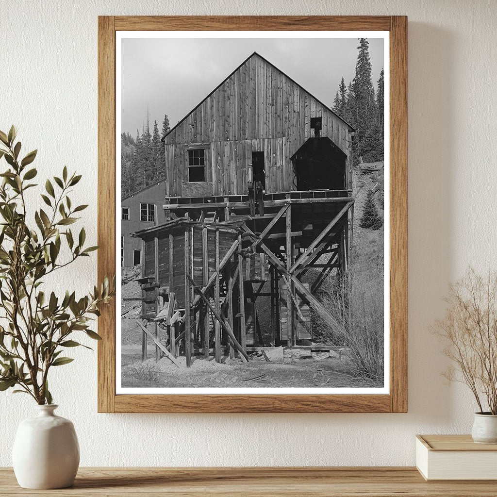 Abandoned Gold Mill Detail San Juan County Colorado 1940