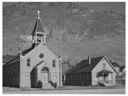 Silverton Church and Parsonage Colorado 1940 Image