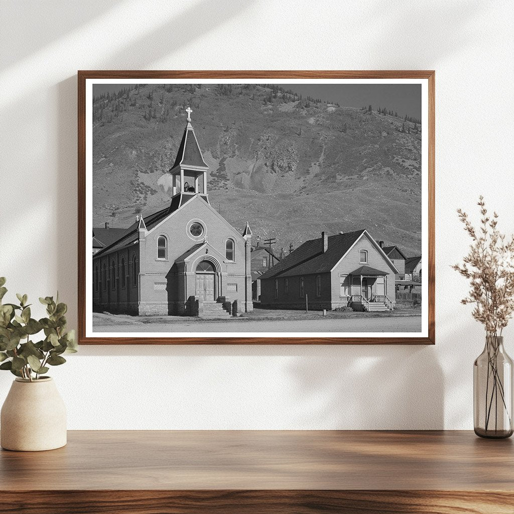 Silverton Church and Parsonage Colorado 1940 Image