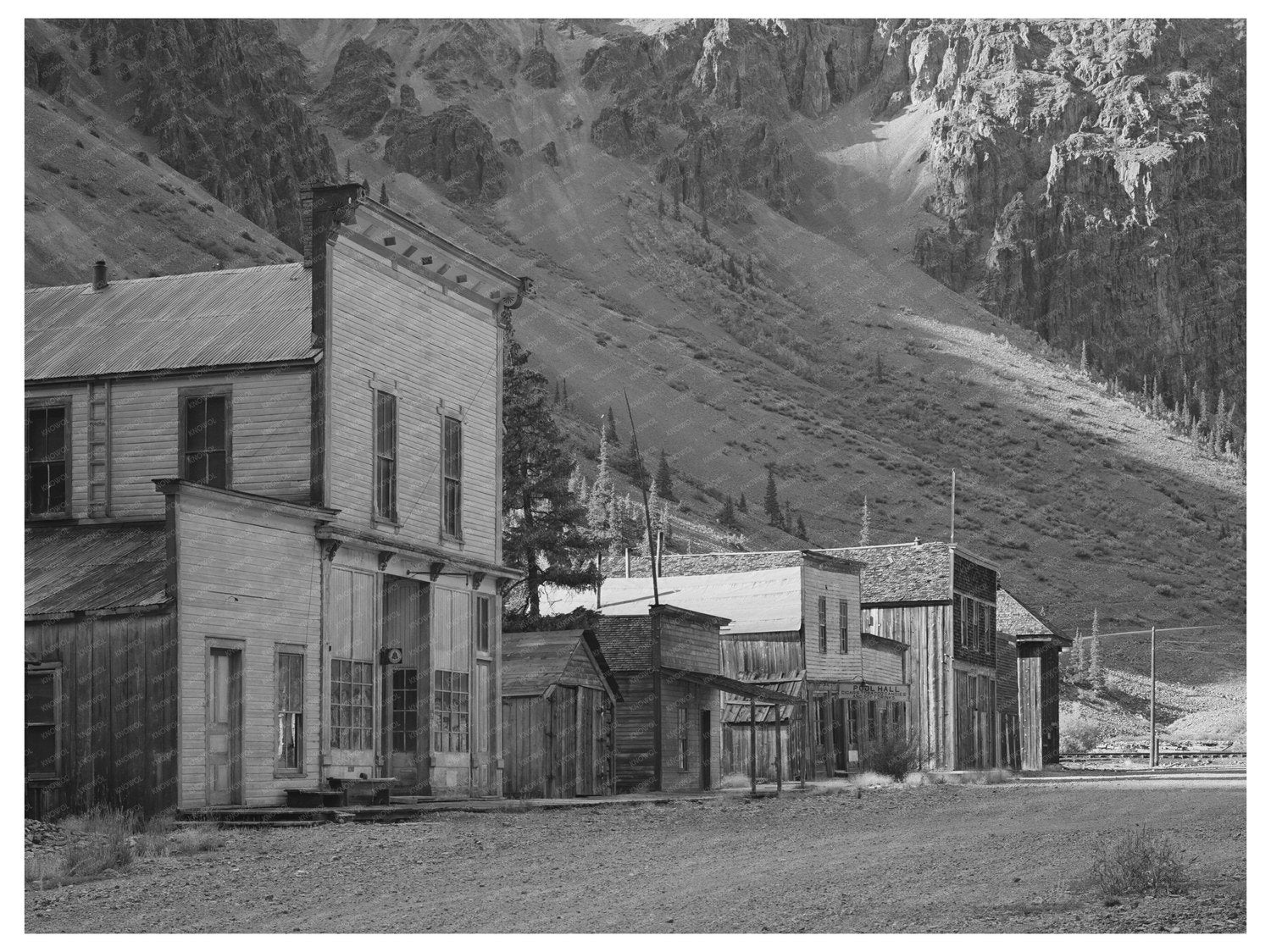 Eureka Colorado Ghost Town Abandoned Buildings 1940