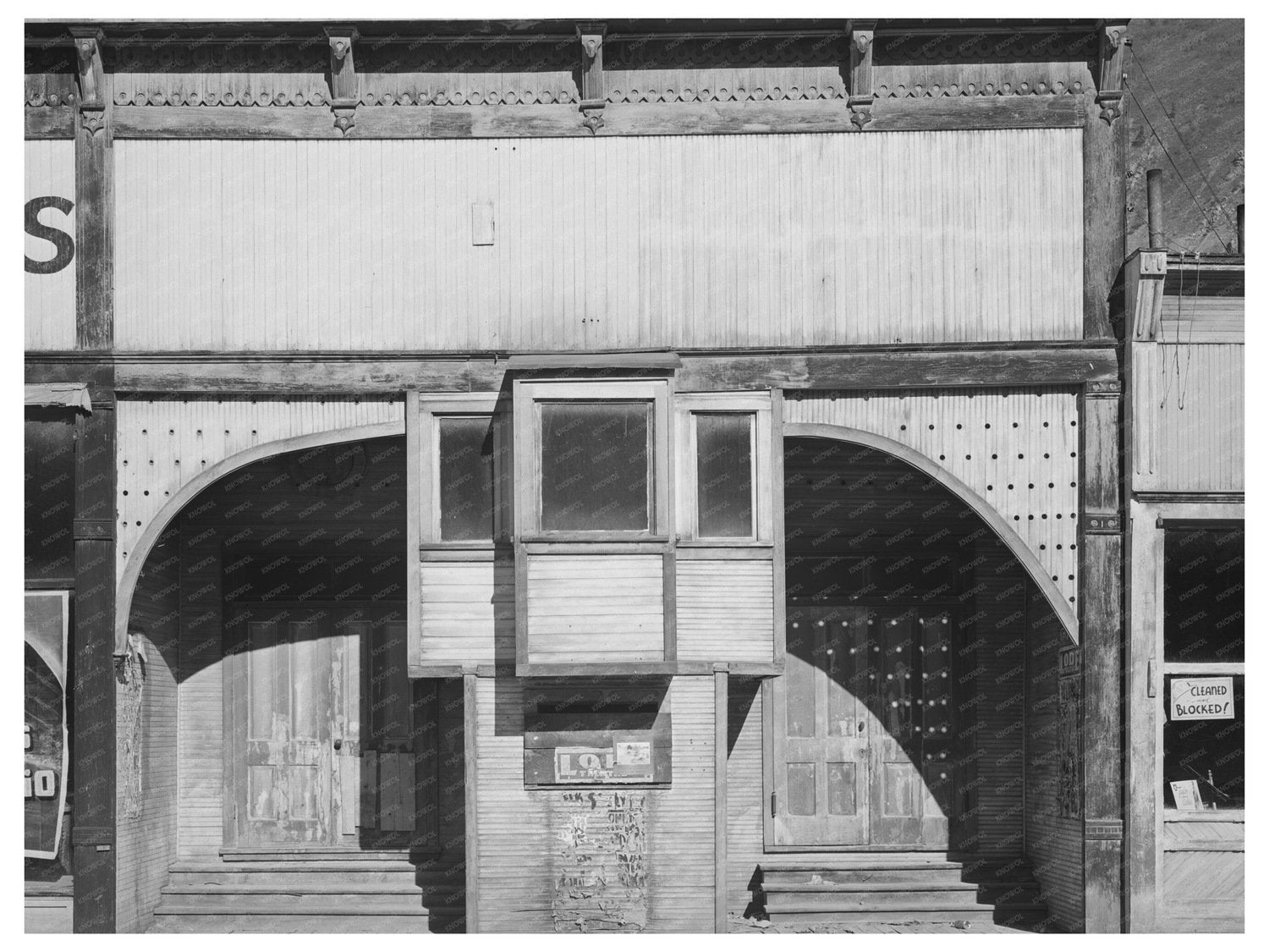 Abandoned Theater Entrance Silverton Colorado 1940