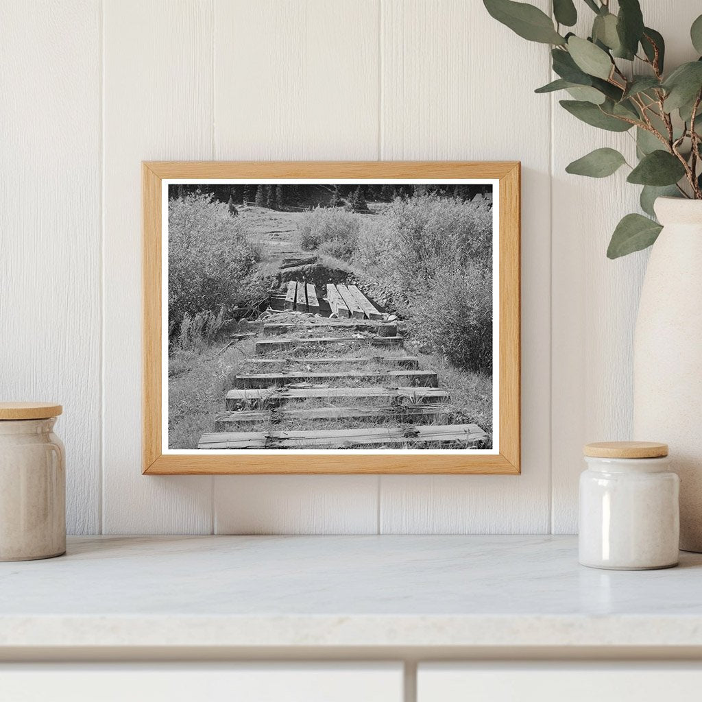 1940 Vintage Photo of Abandoned Railroad in Colorado