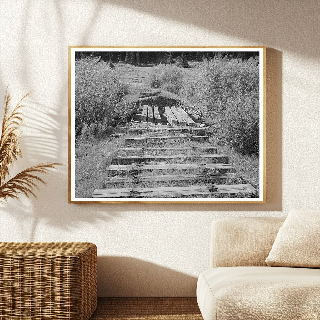 1940 Vintage Photo of Abandoned Railroad in Colorado