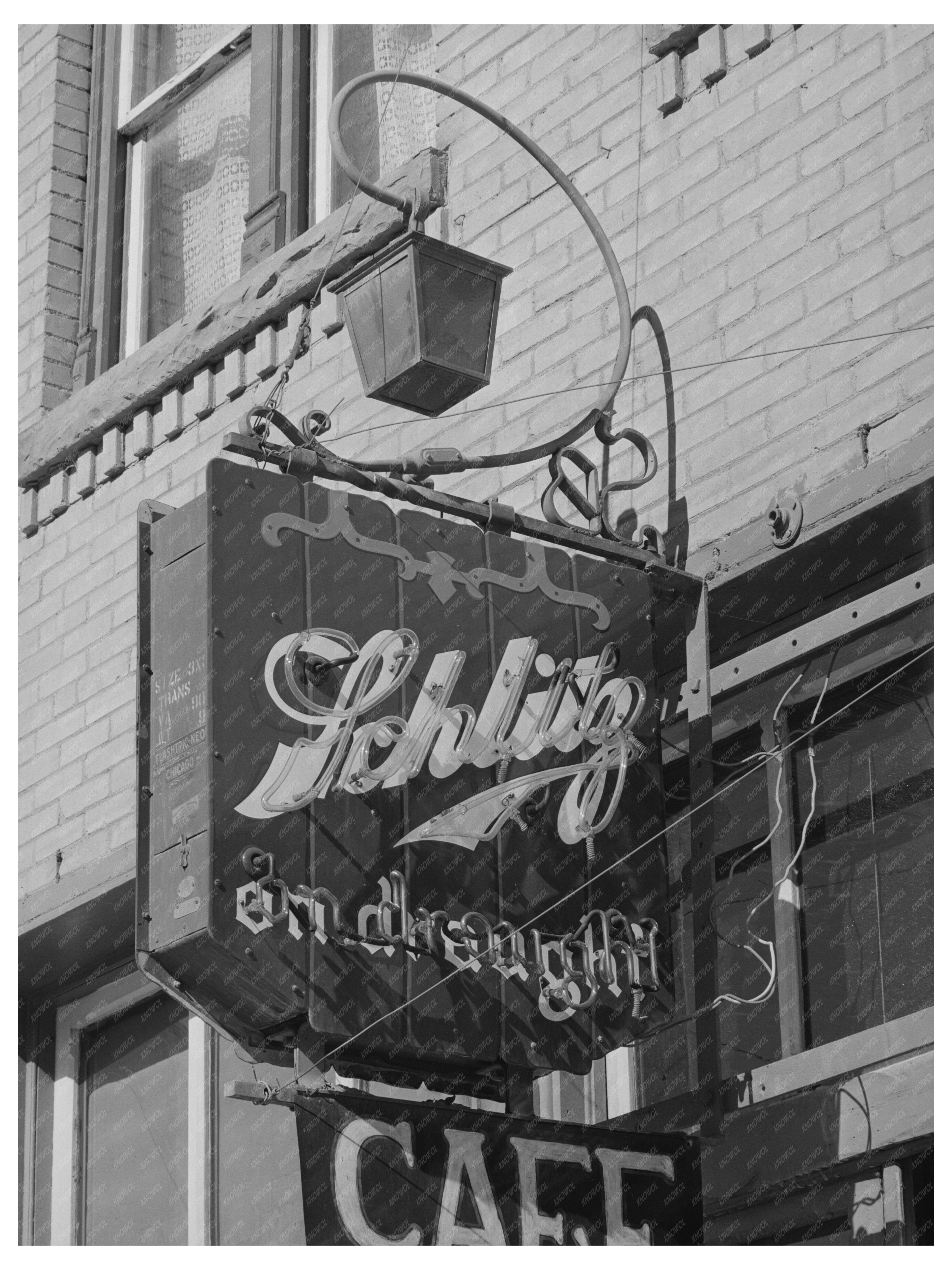 Vintage Café Sign Silverton Colorado September 1940