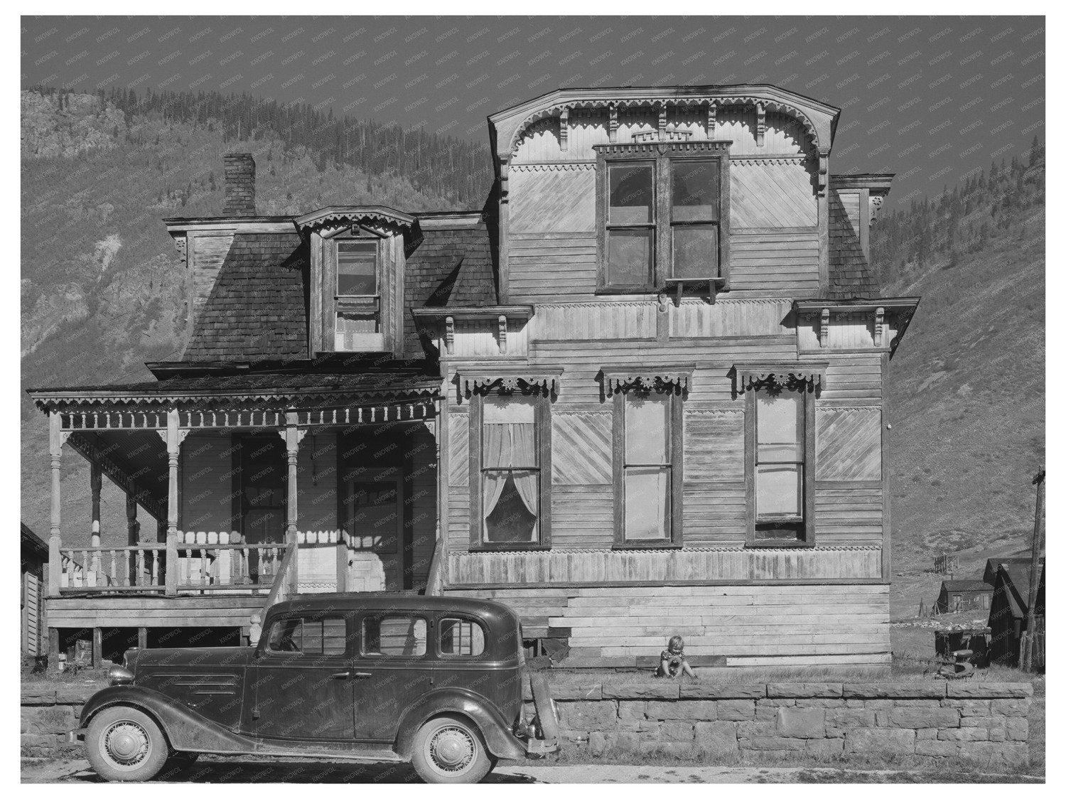 Vintage House in Silverton Colorado September 1940