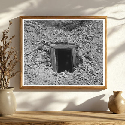 1940 Entrance to San Juan County Mine Tunnel Colorado