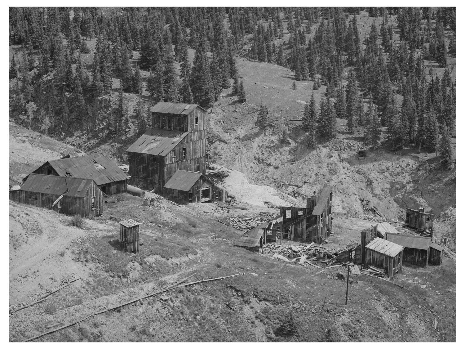Abandoned Mine in San Juan County Colorado 1940